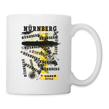 Nuremberg Allemagne Ville Skyline Home Love - Mug blanc - blanc - Droite