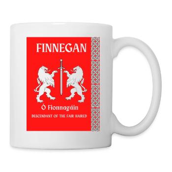 FINNEGAN FAMILIENNAME - Tasse - Weiß - Rechts