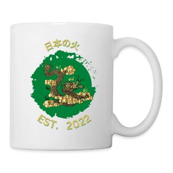 日本の火 - Tasse - Weiß - Rechts