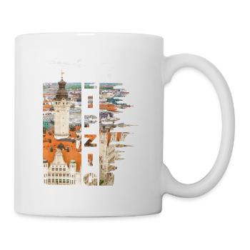 Leipzig Allemagne Ville Skyline Home Love - Mug blanc - blanc - Droite