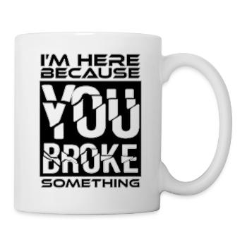 tech it informatique citations fraze mème cool citation cyber - Mug blanc - blanc - Droite
