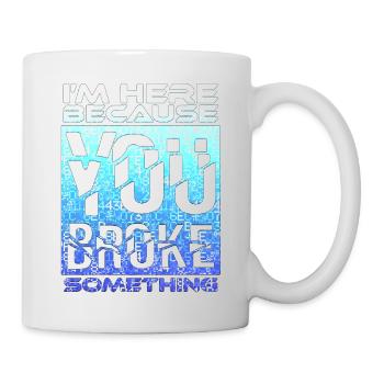 tech it informatique citations fraze mème cool citation cyber - Mug blanc - blanc - Droite