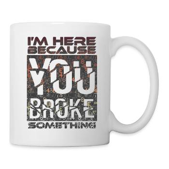 tech it informatique citations fraze mème cool citation cyber - Mug blanc - blanc - Droite