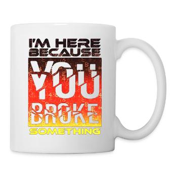 tech it informatique citations fraze mème cool citation cyber - Mug blanc - blanc - Droite