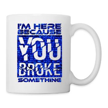 tech it informatique citations fraze mème cool citation cyber - Mug blanc - blanc - Droite