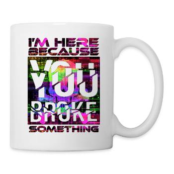 tech it informatique citations fraze mème cool citation cyber - Mug blanc - blanc - Droite