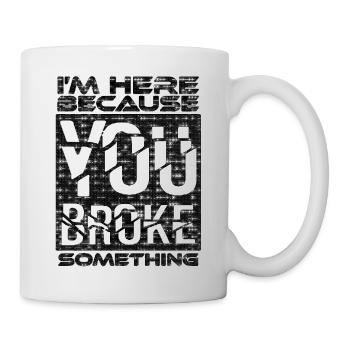 tech it informatique citations fraze mème cool citation cyber - Mug blanc - blanc - Droite