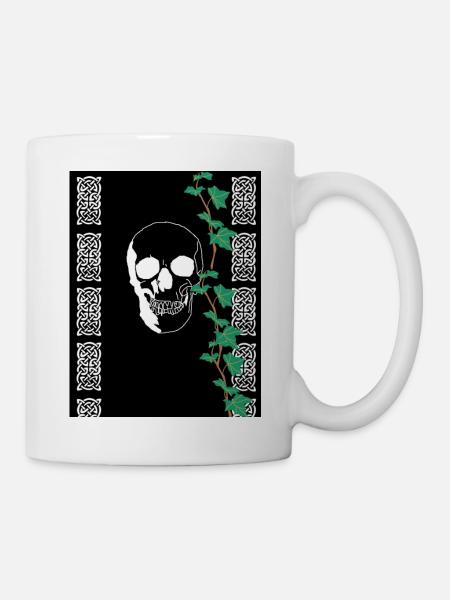 Weißer Schädel - Tasse - Weiß