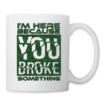 tech it informatique citations fraze mème cool citation cyber - Mug blanc - blanc - Droite