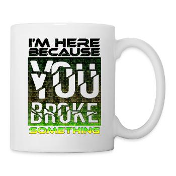 tech it informatique citations fraze mème cool citation cyber - Mug blanc - blanc - Droite