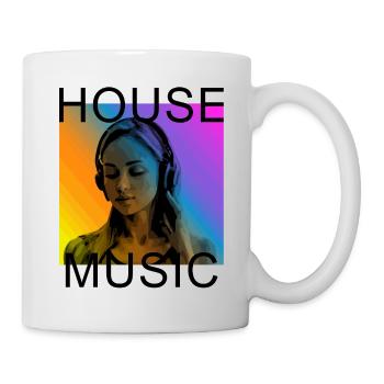 HouseMusic - Tasse - Weiß - Rechts
