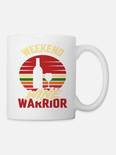 Weekend Wine Warrior - Tasse - Weiß