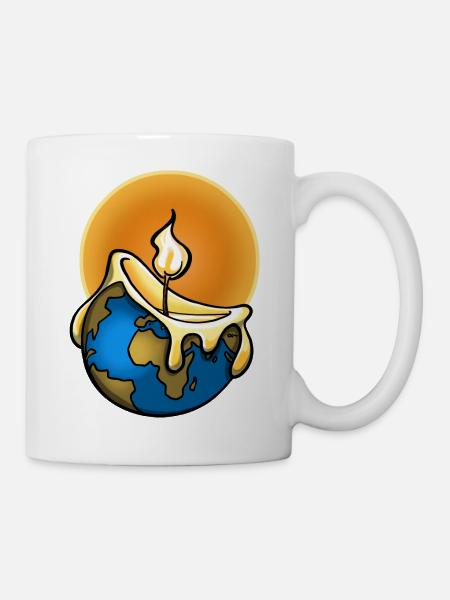 Global Warming - Tasse - Weiß