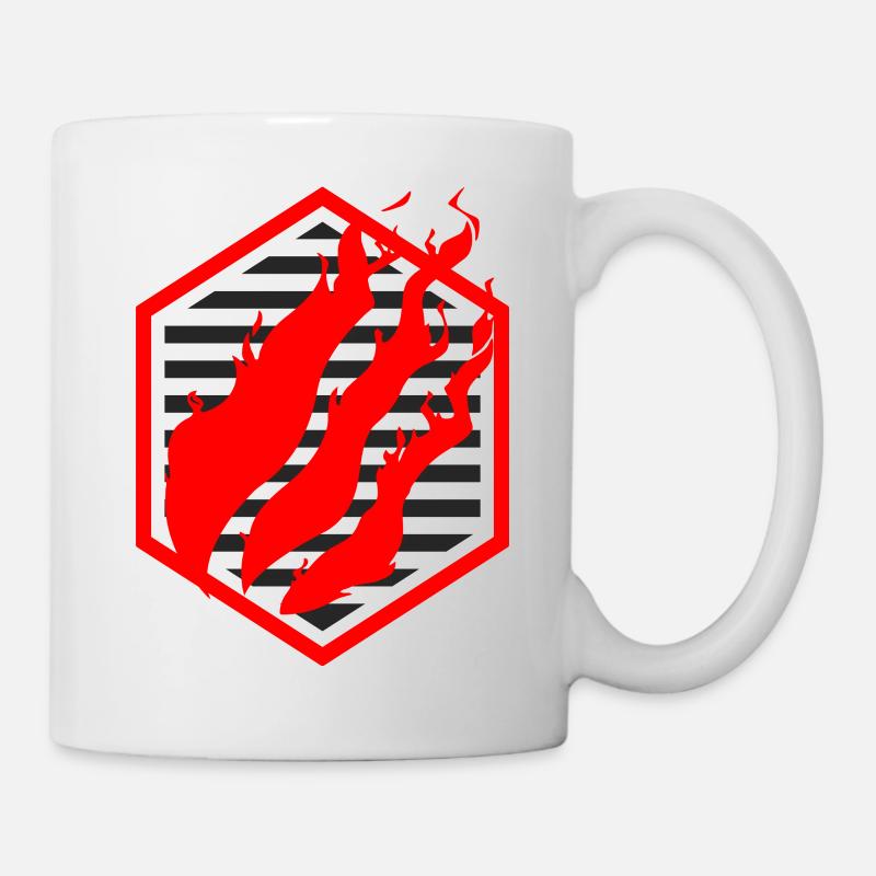Fire Merch Red - Mug - white