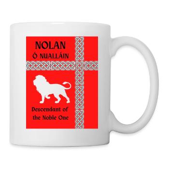 Nolan Familienname - Tasse - Weiß - Rechts