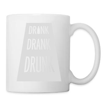 drink drank drunk Zitat - Tasse - Weiß - Rechts