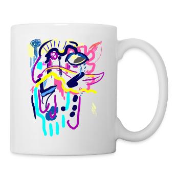 Abstrakte Kunst - Digital Fantasy - Tasse - Weiß - Rechts