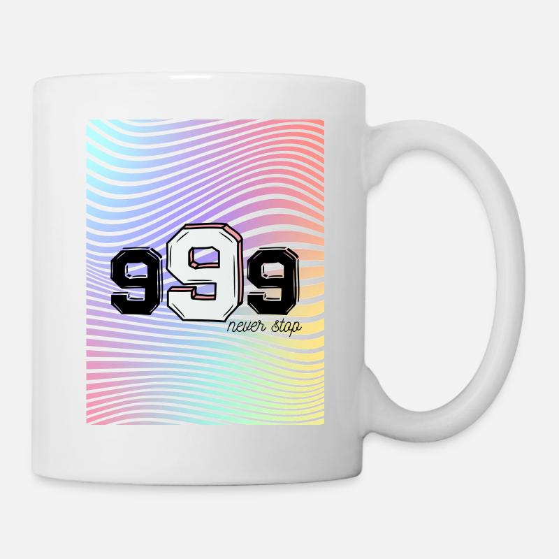 never stop - Tasse - Weiß