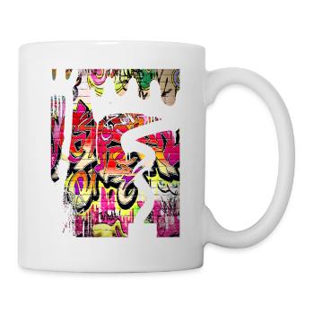 Graffiti style Splash hip hop couleurs peintre couleur - Mug blanc - blanc - Droite