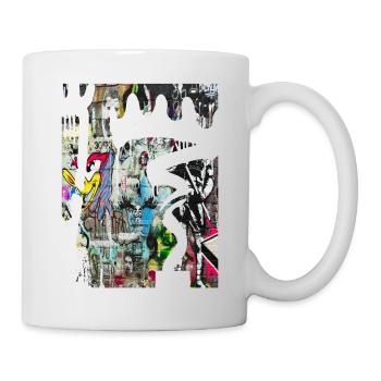 Graffiti style Splash hip hop colors painter color - Mug - white - Right