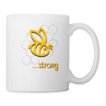 BE STRONG! Motivation Statement Design - Mug - white - Right