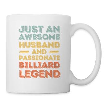 Mari Billard rétro - Mug blanc - blanc - Droite