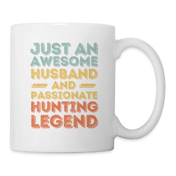 Mari à la chasse rétro - Mug blanc - blanc - Droite