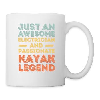 Electrician Kayak retro - Mug - white - Right