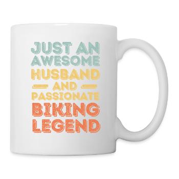 Mari Cyclisme rétro - Mug blanc - blanc - Droite