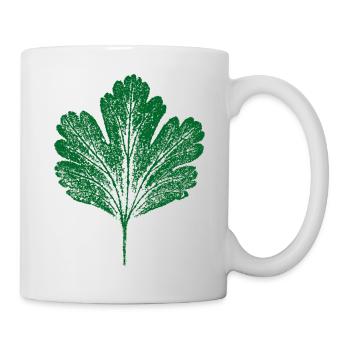 Blatt Stachelbeere / Natur & Gärtner Design - Tasse - Weiß - Rechts