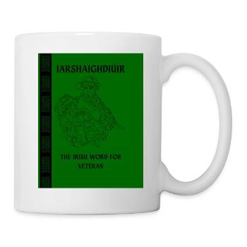 Iarshaighdiúir, le mot irlandais pour vétéran - Mug blanc - blanc - Droite
