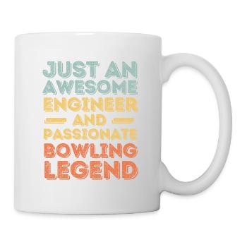 Ingenieur Bowling retro - Tasse - Weiß - Rechts