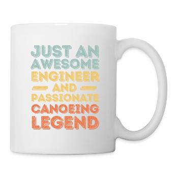 Engineer canoe retro - Mug - white - Right