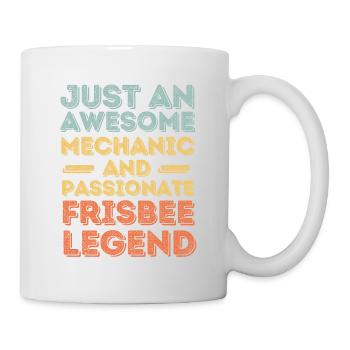 Frisbee mécanique rétro - Mug blanc - blanc - Droite