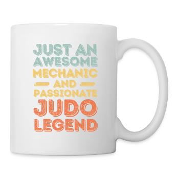 Mechanic judo retro - Mug - white - Right