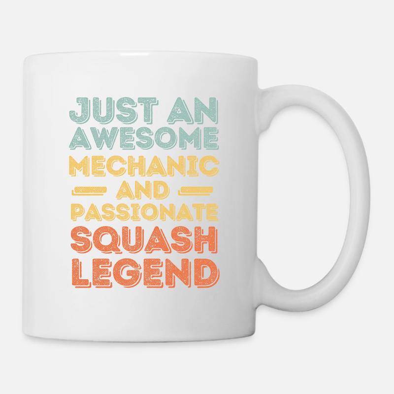 Mechanic squash retro - Mug - white