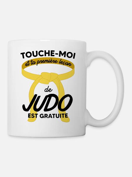 Leçon de judo est gratuite - Cadeau Humour - Mug blanc - blanc