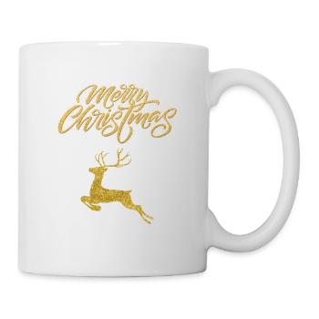 T-shirt de Noël pour de belles fêtes en famille. - Mug blanc - blanc - Droite
