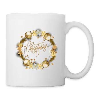 T-shirt de Noël pour de belles fêtes en famille. - Mug blanc - blanc - Droite