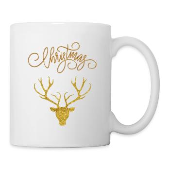 T-shirt de Noël pour de belles fêtes en famille. - Mug blanc - blanc - Droite