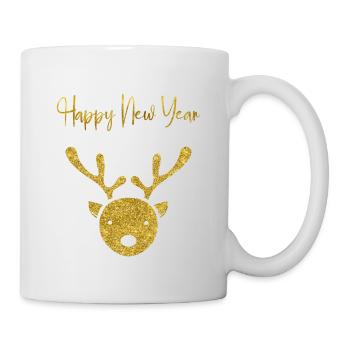 T-shirt de Noël pour de belles fêtes en famille. - Mug blanc - blanc - Droite