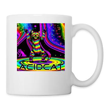 Chat acide John! - Mug blanc - blanc - Droite