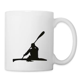 Kayak noir - Mug blanc - blanc - Droite