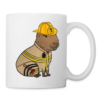 Service d’incendie de Capybara - Mug blanc - blanc - Droite