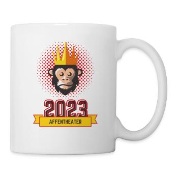 2023 Happy New Year Monkey Theatre Design vauART - Mug - white - Right