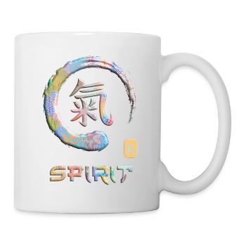Spirit Japanese Kanji Word Symbol Enso Circle 9 - Tasse - Weiß - Rechts