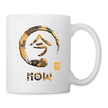 Maintenant Symbole de mot Kanji japonais Enso Circle 12 - Mug blanc - blanc - Droite