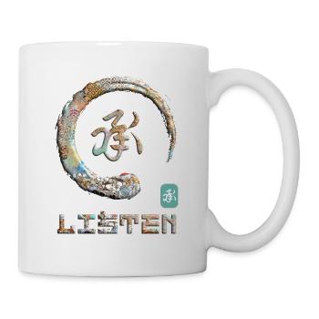 Anhören Japanisches Kanji-Wortsymbol Enso Circle 16 - Tasse - Weiß - Rechts