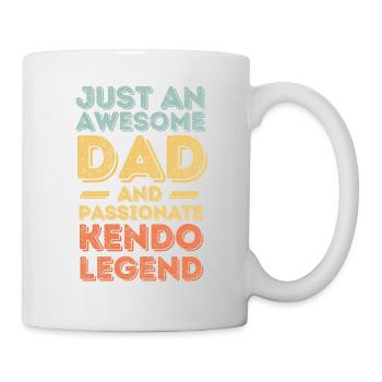 Papa Kendo rétro - Mug blanc - blanc - Droite