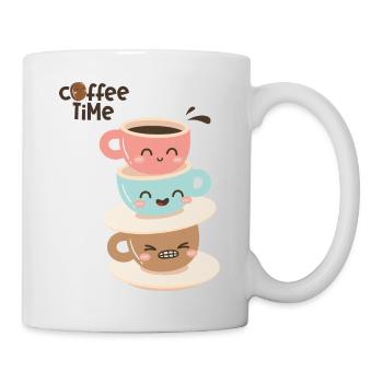 Kaffeezeit 2 - Tasse - Weiß - Rechts